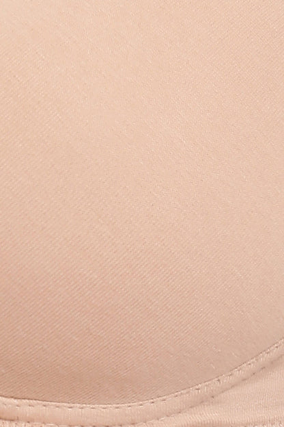 Nude Lightly Padded Non-Wired Backless Multiway T-Shirt Bra – Cotton Rich