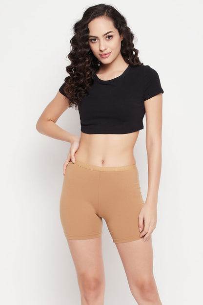 🤍 Nude Cotton Mid-Waist Boyleg Panty