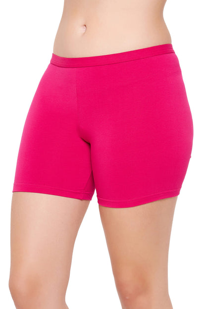 💗 Magenta Cotton Mid-Waist Boyleg Panty