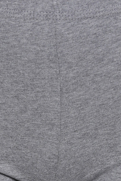 🌑 Dark Grey Cotton Mid-Waist Cycling Shorts with Inner Elastic