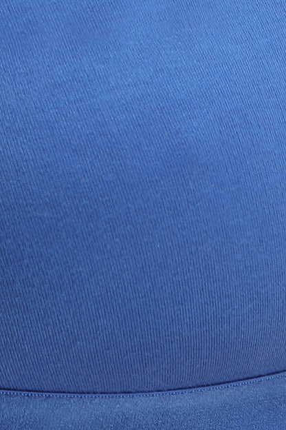 Royal Blue Cotton-Rich Non-Padded Non-Wired Strapless Multiway T-Shirt Bra