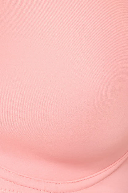 Padded Non-Wired Full Cup Multiway T-shirt Bra in Baby Pink
