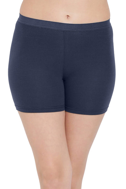 Cotton Boyleg Panty in Navy – Mid-Waist Fit