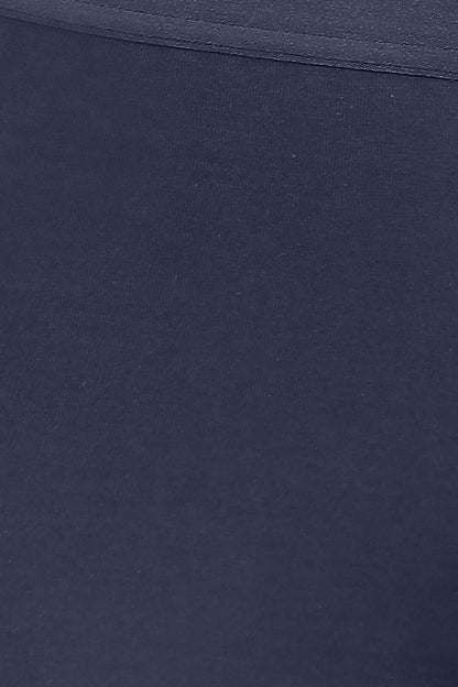 Cotton Boyleg Panty in Navy – Mid-Waist Fit